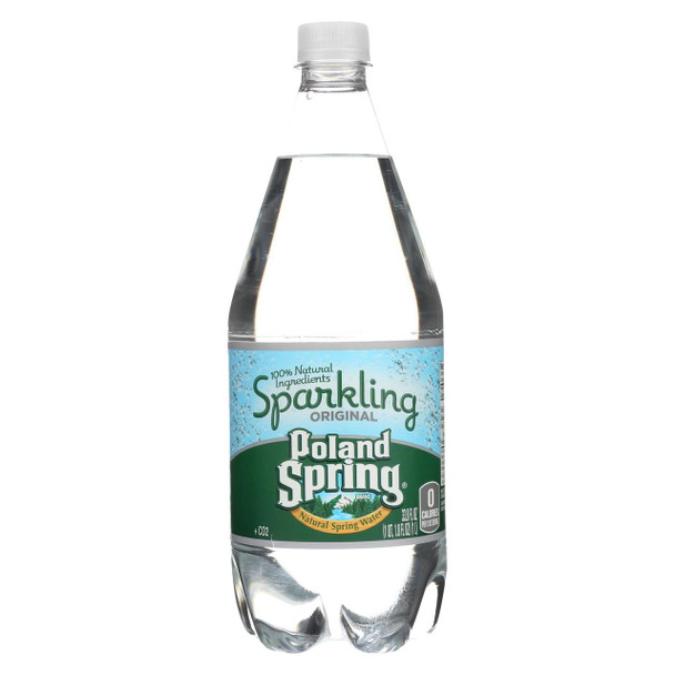 Poland Spring Sparkling Water - Original - Case of 12 - 33.8 Fl oz.