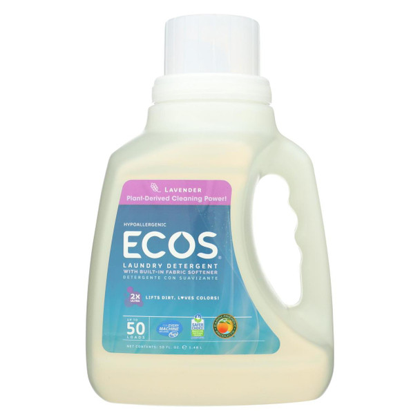 Earth Friendly 2X Ultra Laundry Detergent - Lavender - Case of 8 - 50 FL oz.