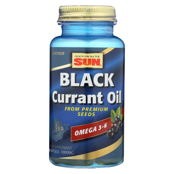Health From the Sun Black Currant Oil - 1000 mg - 30 Softgels