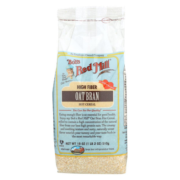 Bob's Red Mill Oat Bran Hot Cereal - 18 oz - Case of 4