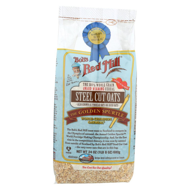 Bob's Red Mill Steel Cut Oats - 24 oz - Case of 4