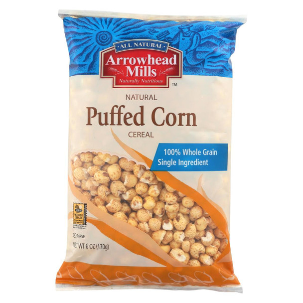 Arrowhead Mills - All Natural Puffed Corn Cereal - Case of 12 - 6 oz.