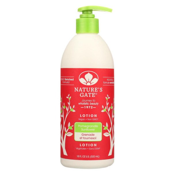 Nature's Gate Lotion - Pomegranate Sunflower - 18 oz