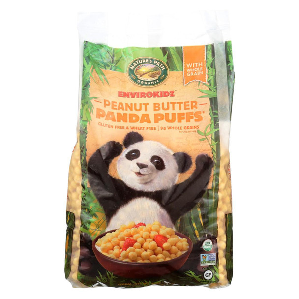 Envirokidz - Panda Puffs Cereal - Peanut Butter - Case of 6 - 24.7 oz.