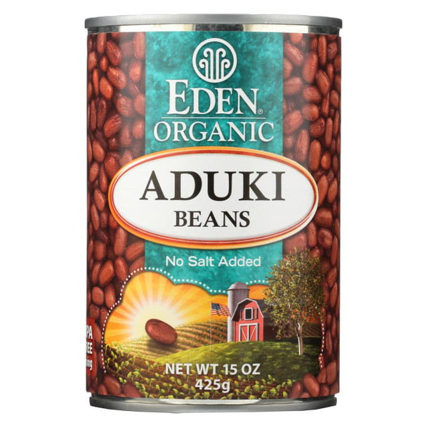 Eden Foods Organic Aduki Beans - Case of 12 - 15 oz.