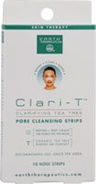Earth Therapeutics Pore Cleansing Strips - Tea Tree - 10 Strips