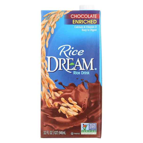 Imagine Foods Rice Dream Enriched Rice Drink - Chocolate - Case of 12 - 32 Fl oz.