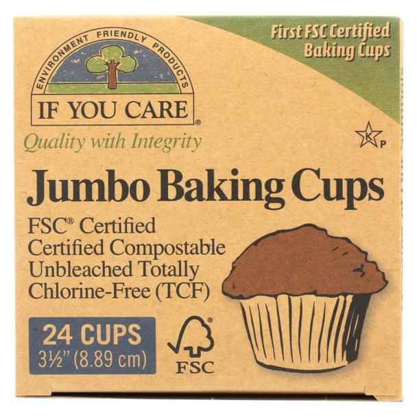 If You Care Baking Cups - Jumbo - Unbleached Totally Chlorine Free - 24 Count