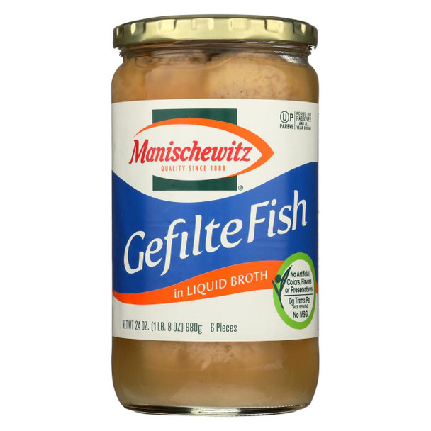 Manischewitz - Gefilte Fish in Liquid Broth - Original - 24 oz.