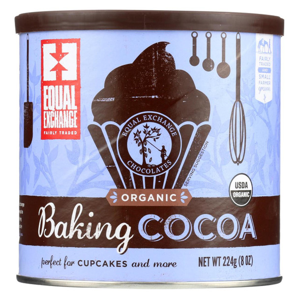 Equal Exchange Organic Baking Cocoa - Case of 6 - 8 oz.