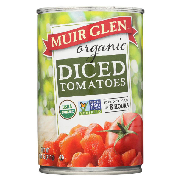 Muir Glen Organic Tomatoes Diced - Tomatoes - Case of 12 - 14.5 oz.