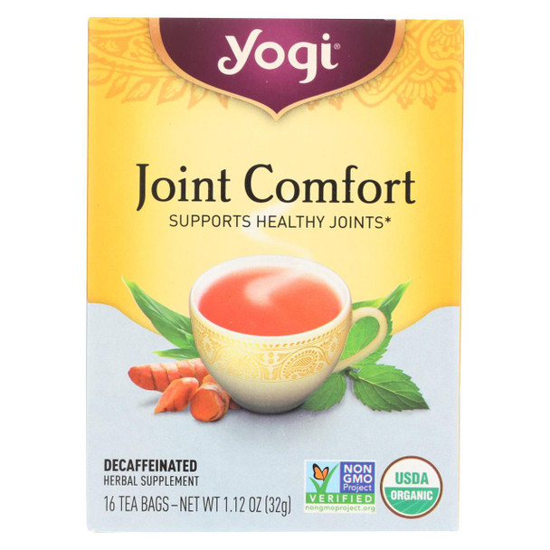 Yogi Joint Comfort Herbal Tea - 16 Tea Bags - Case of 6