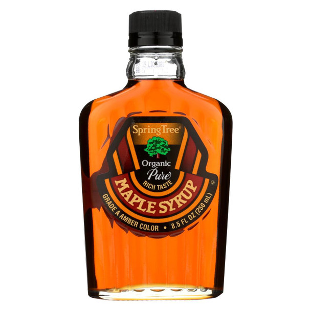 Spring Tree Maple Syrup - Organic - Grade A - Glass Bottle - 8.5 oz - 1 each