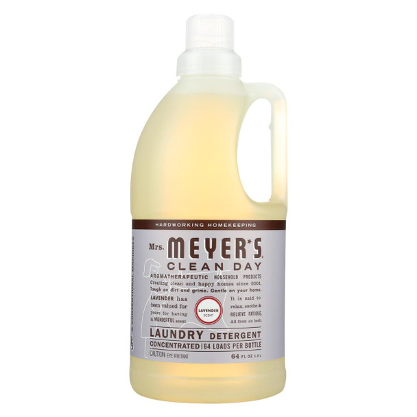 Mrs. Meyer's Clean Day - 2X Laundry Detergent - Lavender - Case of 6 - 64 oz