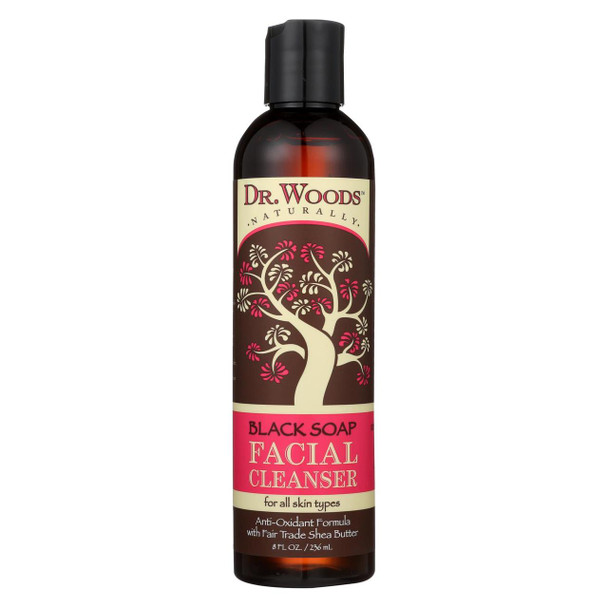 Dr. Woods Facial Cleanser Black Soap and Shea Butter - 8 fl oz