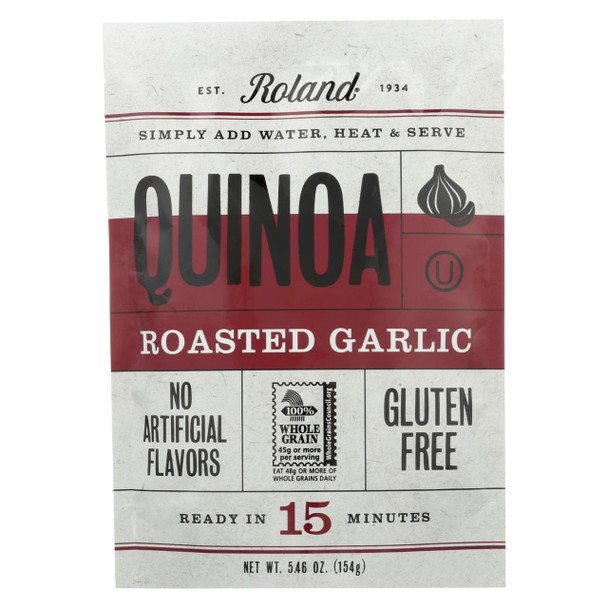 Roland Quinoa - Roasted Garlic - Case of 12 - 5.46 oz.