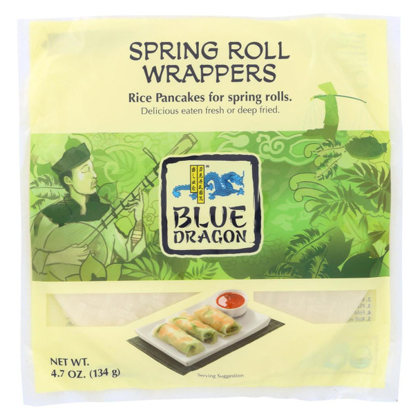 Blue Dragon - Wrappers - Spring Roll - Case of 12 - 4.7 oz