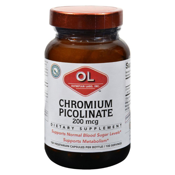 Olympian Labs Super Chromium Picolinate - 200 mcg - 100 capsules