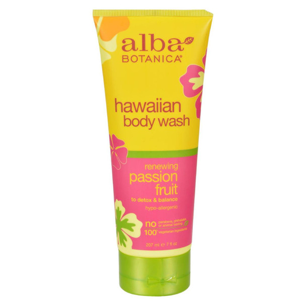 Alba Botanica Hawaiian Body Wash Passion Fruit - 7 fl oz