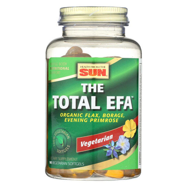 Health From the Sun The Total EFA - 90 Vegetarian Softgels