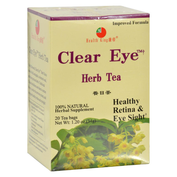 Health King Clear Eye Herb Tea - 20 Tea Bags