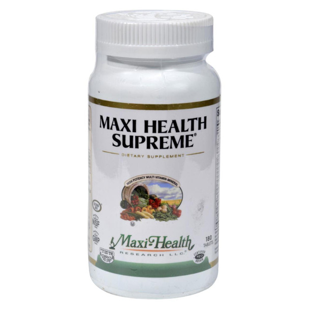 Maxi Health Supreme Vitamin and Mineral - 180 Tablets