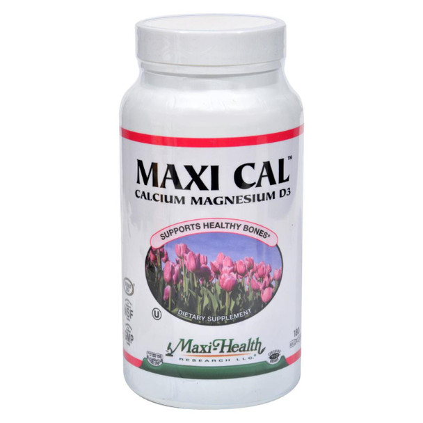 Maxi Health Maxi Cal Calcium Magnesium D3 - 1000 mg - 180 Capsules