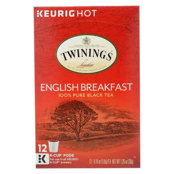 Twinings Tea Black Tea - English Breakfast - Case of 6 - 12 Count