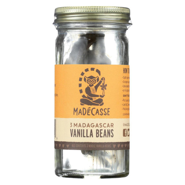 Madecasse Bourbon Vanilla Beans - Case of 12 - 3 Count