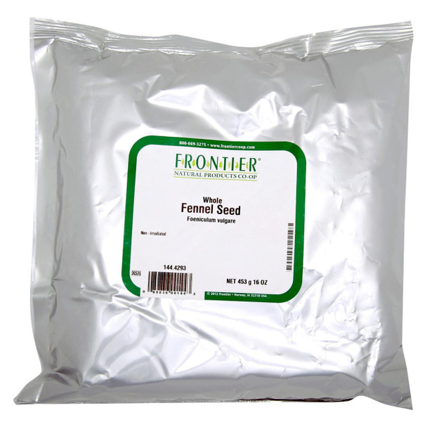 Frontier Herb Fennel Seed Whole - Single Bulk Item - 1LB