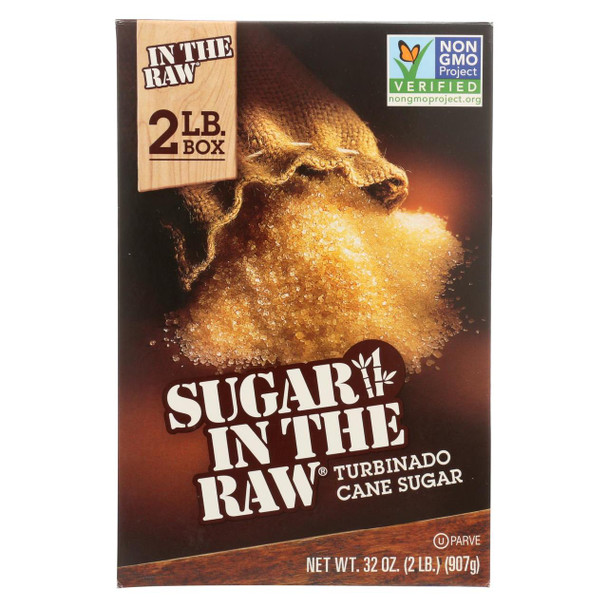 Sugar in The Raw Cane Sugar - 100% Natural - 2 lb.