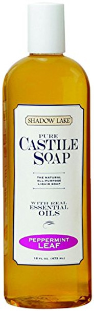 Shadow Lake Soap - Castile - Liquid - Peppermint Leaf - 16 oz - Case of 6