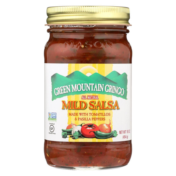 Green Mountain Gringo Salsa - Mild - Case of 6 - 16 oz.