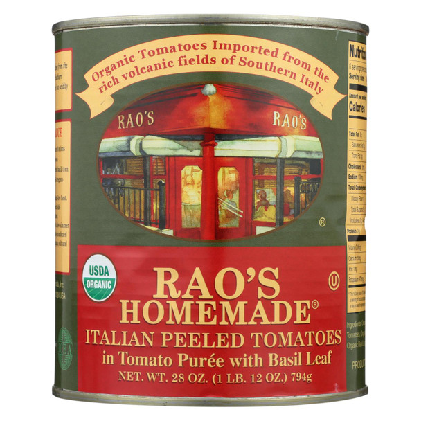Rao's Specialty Food Homemade - Italian Peeled Tomatoes - Case of 12 - 28 oz.