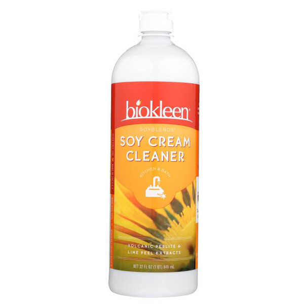 Biokleen Soy Cream Cleaner - Kitchen and Bath - 32 oz