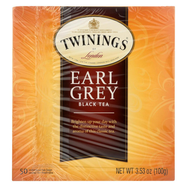 Twinings Tea Green Tea - Earl Grey - Case of 6 - 50 Bags