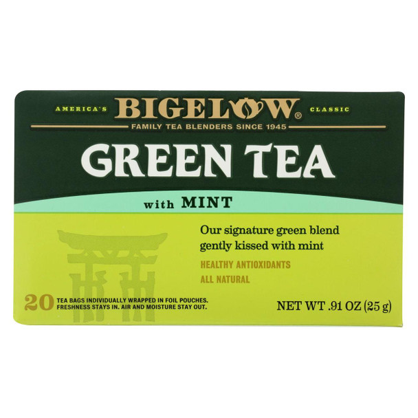 Bigelow Tea Green Tea - with Mint - Case of 6 - 20 BAG