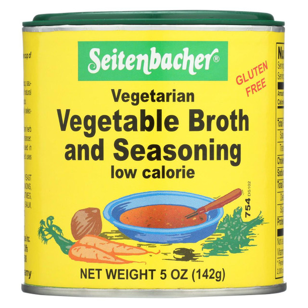 Seitenbacher Vegetarian Vegetable Broth and Seasoning - Case of 6 - 5 oz.