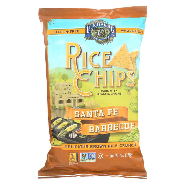 Lundberg Family Farms Rice Chips - Santa Fe Barbecue - 6 oz.
