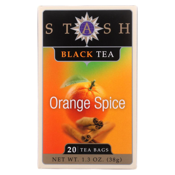 Stash Tea Tea - Black - Orange Spice - Case of 6 - 20 count