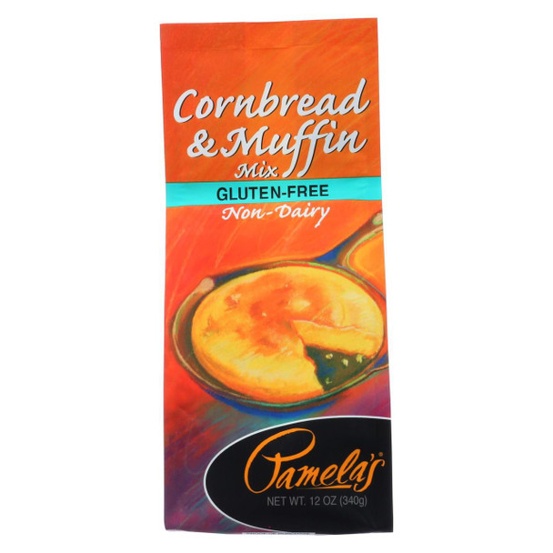 Pamela's Products - Cornbread and Muffin - Mix - Case of 6 - 12 oz.