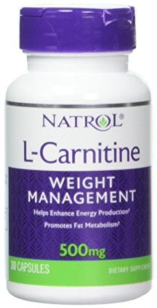Natrol L-Carnitine - 500 mg - 30 Capsules