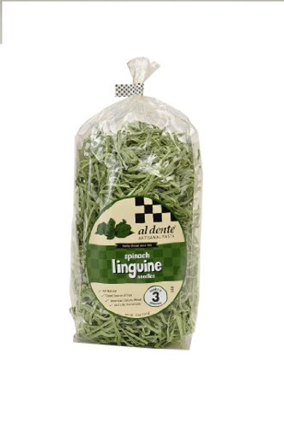 Al Dente - Pasta - Linguine - Spinach - Case of 6 - 12 oz