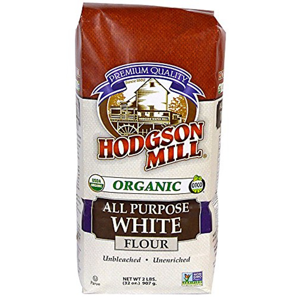 Hodgson Mills 100% Organic White Unbleached Flour - Case of 6 - 2 lb.