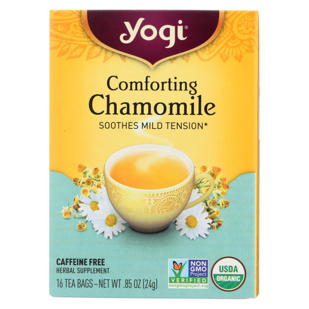 Yogi Organic Comforting Chamomile - 16 Tea Bags - Case of 6