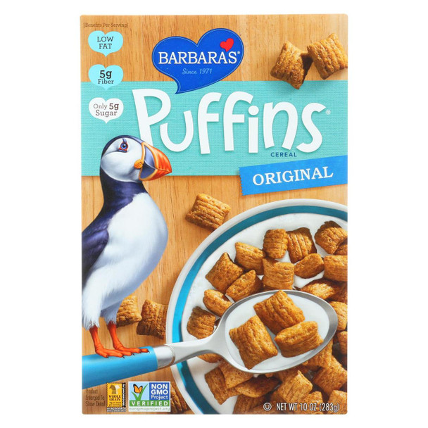 Barbara's Bakery - Puffins Cereal - Original - Case of 12 - 10 oz.