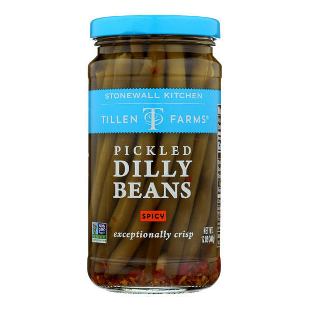 Tillen Farms Beans - Pickled - Hot and Spicy Crispy - 12 oz - case of 6