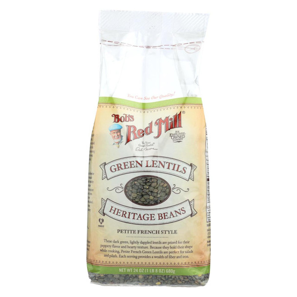 Bob's Red Mill - Petite French Green Lentils - 24 oz - Case of 4