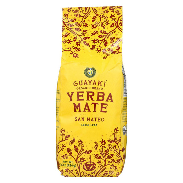 Guayaki Yerba Mate - San Mateo Air Dried - Loose Leaf - Case of 6 - 16 oz.