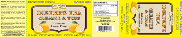 Only Natural Cleansing Diet Tea - Lemon - 24 Bags